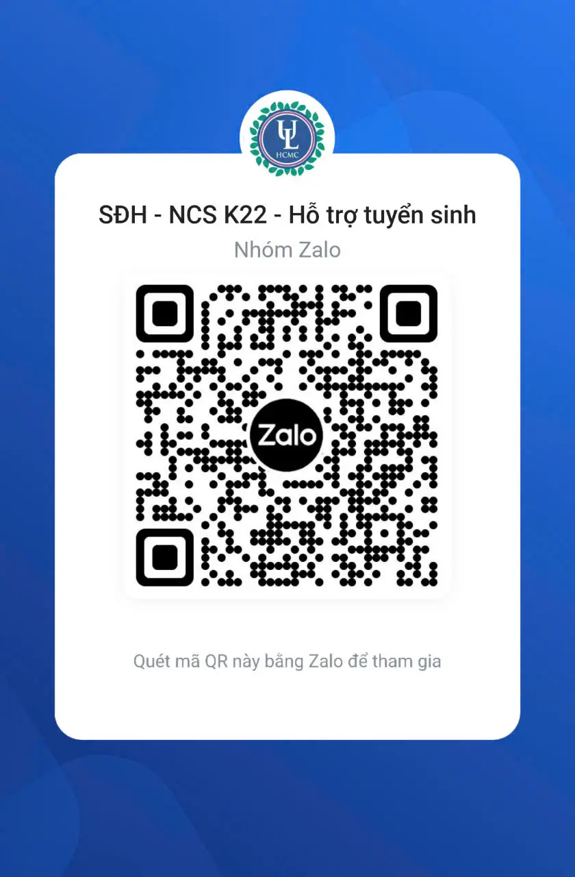 Nhóm Zalo hỗ trợ NCS - năm 2025
