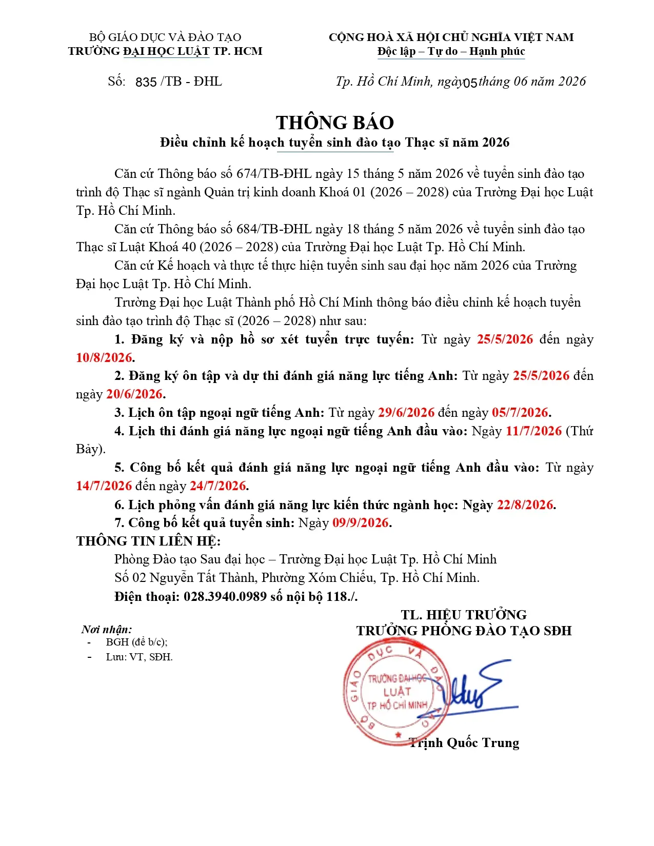 20260605-tb835-dieu-chinh-ke-hoach-tuyen-sinh-thac-si-2026-signed-page-0001.webp