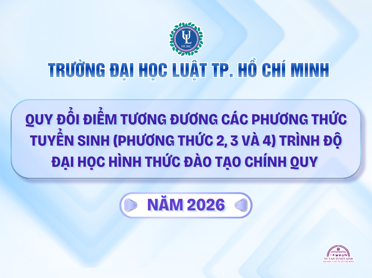 Thông báo về việc xác định quy tắc quy đổi điểm tương đương các phương thức Hello8888 tỷ lệ kèo World Cup 2026 (Phương thức 2, 3 và 4) trình độ 23Hello88.com Trùm Cờ Bạc Giải Trí hình thức đào tạo chính quy năm 2026